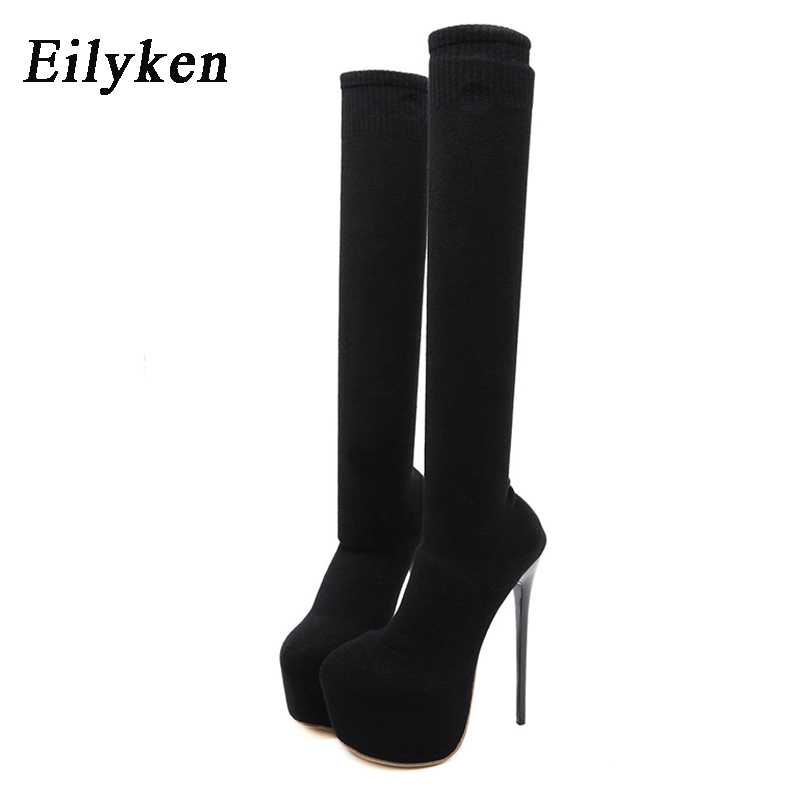 Eilyken-Cuissardes à talons pl - Knee High Sock Women avis et prix