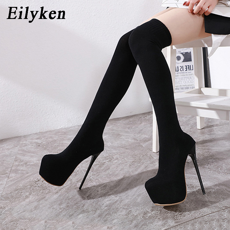 Eilyken-Cuissardes à talons pl - Knee High Sock Women avis et prix