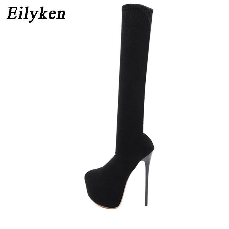 Eilyken-Cuissardes à talons pl - Knee High Sock Women avis et prix